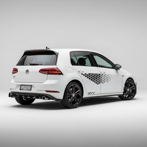 TCR Rear Bumper Diffuser Valance Kit for Volkswagen Golf MK7.5 Facelift 2017–2020